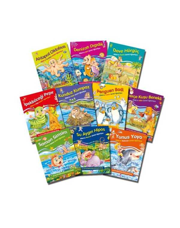 Allah’ın İsimlerini Öğreniyorum 1 Set (10 Kitap) kitap kapağı