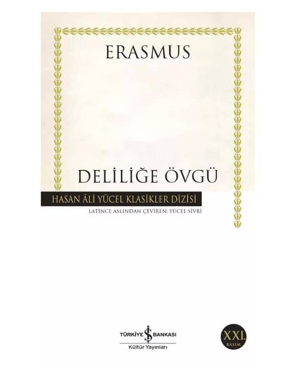 Deliliğe Övgü kitap kapağı