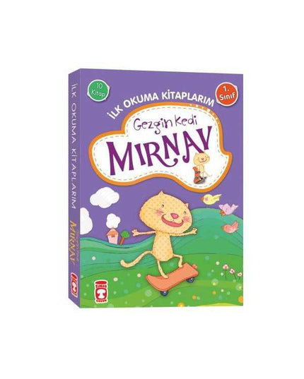Gezgin Kedi Mırnav İlk Okuma Kitaplarım Set (10 Kitap) kitap kapağı