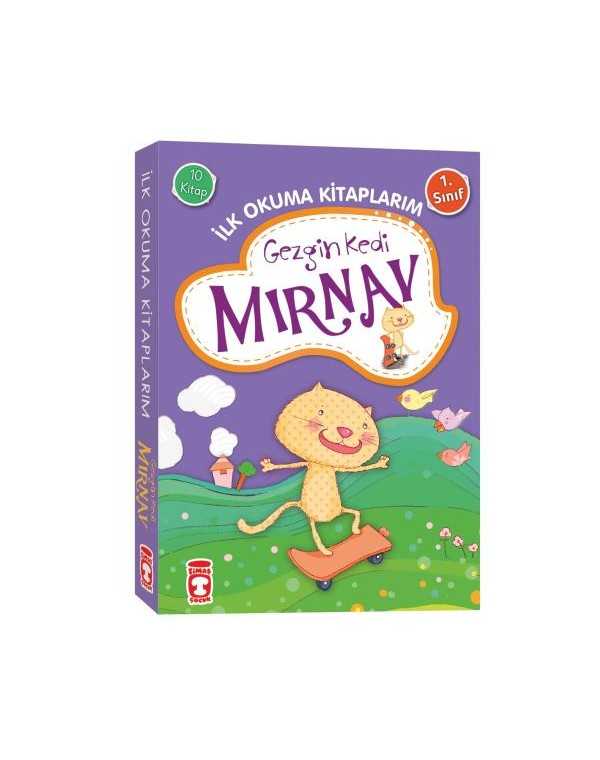 Gezgin Kedi Mırnav İlk Okuma Kitaplarım Set (10 Kitap) kitap kapağı