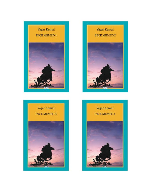 İnce Memed 4 Kitap Set (1-2-3-4) kitap kapağı