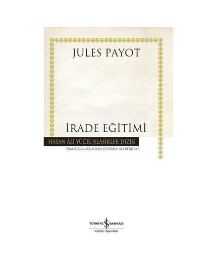 İrade Eğitimi kitap kapağı