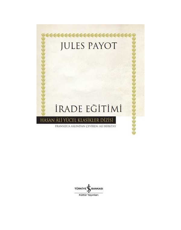 İrade Eğitimi kitap kapağı