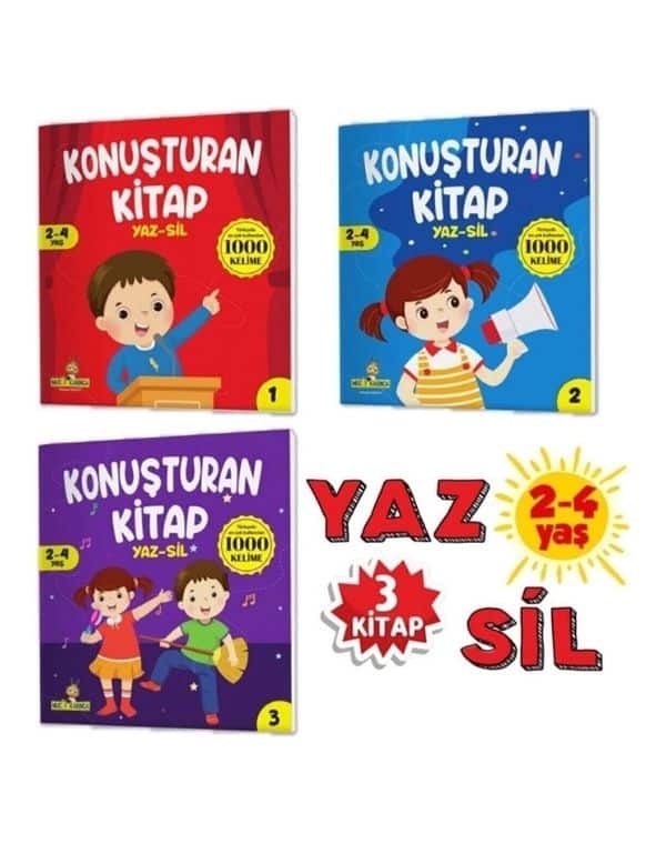 Konuşturan Kitap Serisi (2-4 Yaş) Yaz-Sil Kitaplar kitap kapağı