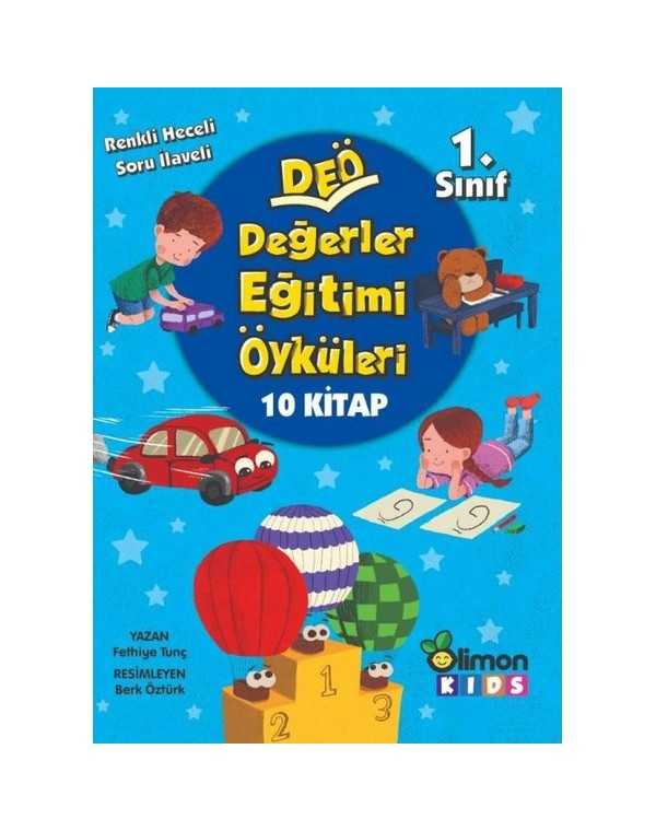 Limon Kids Değerler Eğitimi Öyküleri 1. Sınıf (10 Kitap) kitap kapağı