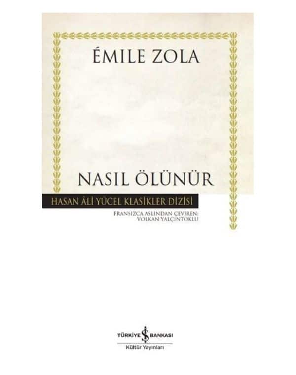 Nasıl Ölünür - Hasan Ali Yücel Klasikler kitap kapağı