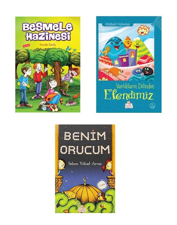 Dini degerler eğitim 3 kitap set kitap kapağı