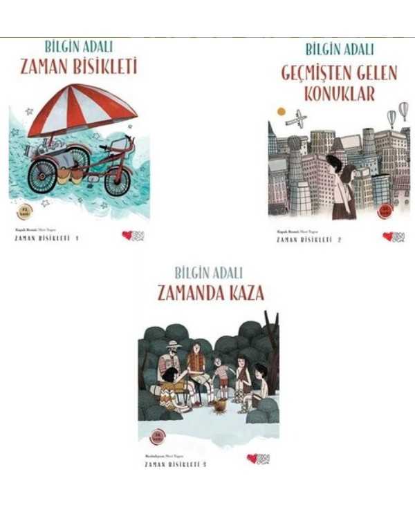 Bilgin Adalı Zaman Bisikleti Seti - 3 Kitap kitap kapağı