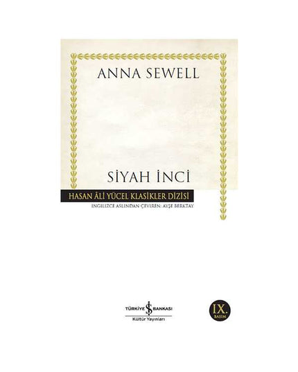 Siyah İnci kitap kapağı