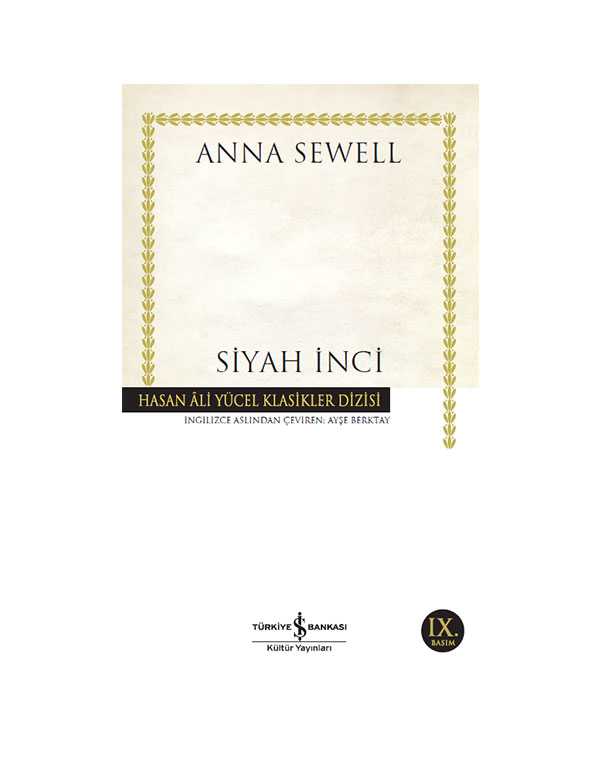 Siyah İnci kitap kapağı