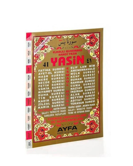 Yasin Kitabı -Orta Boy
Türkçe Okunuşlu &amp; hediyelik kitap kapağı 