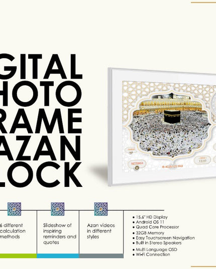 AYiNE TV Digital Photo Frame And Azan Clock - detail