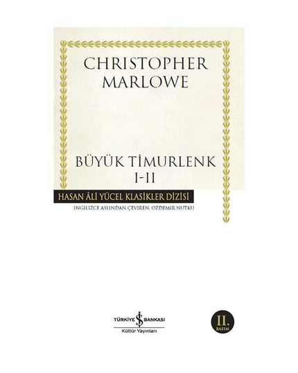 Büyük Timurlenk I-II kitap kapağı