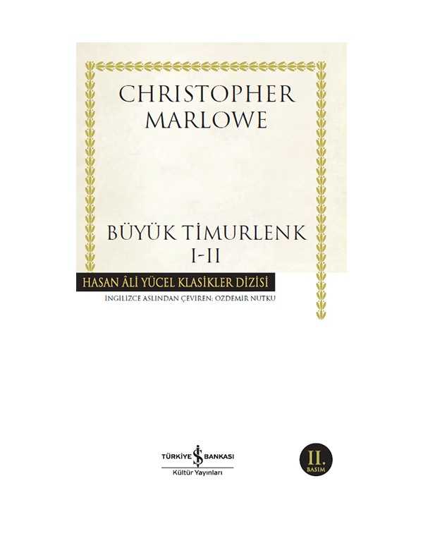 Büyük Timurlenk I-II kitap kapağı