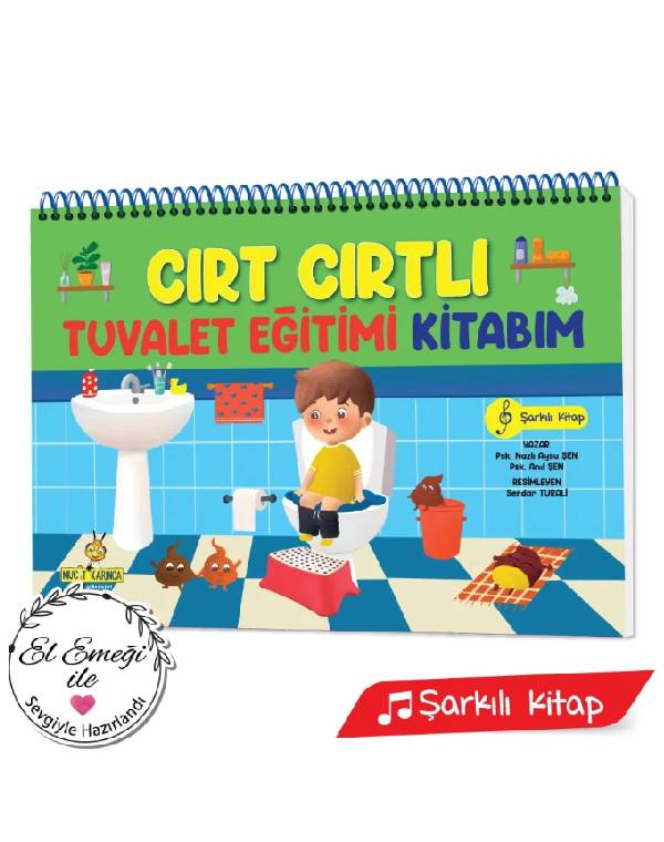 Cırt Cırtlı Tuvalet Eğitimi Kitabım kitap kapağı