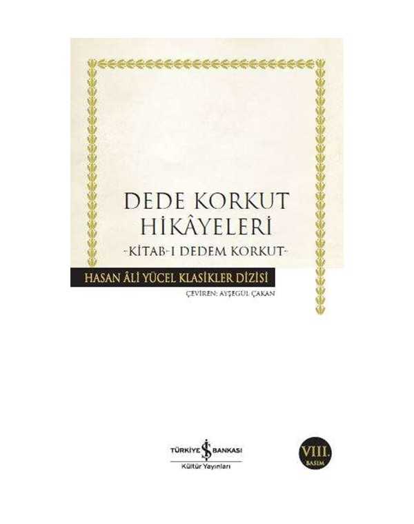 Dede Korkut Hikayeleri-Kitab-ı Dedem Korkut kitap kapağı