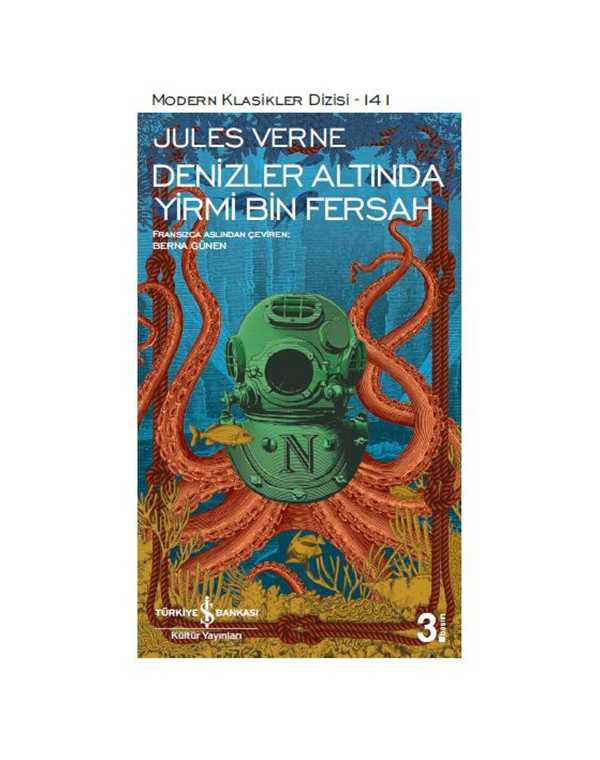 Denizler Altında Yirmi Bin Fersah kitap kapağı