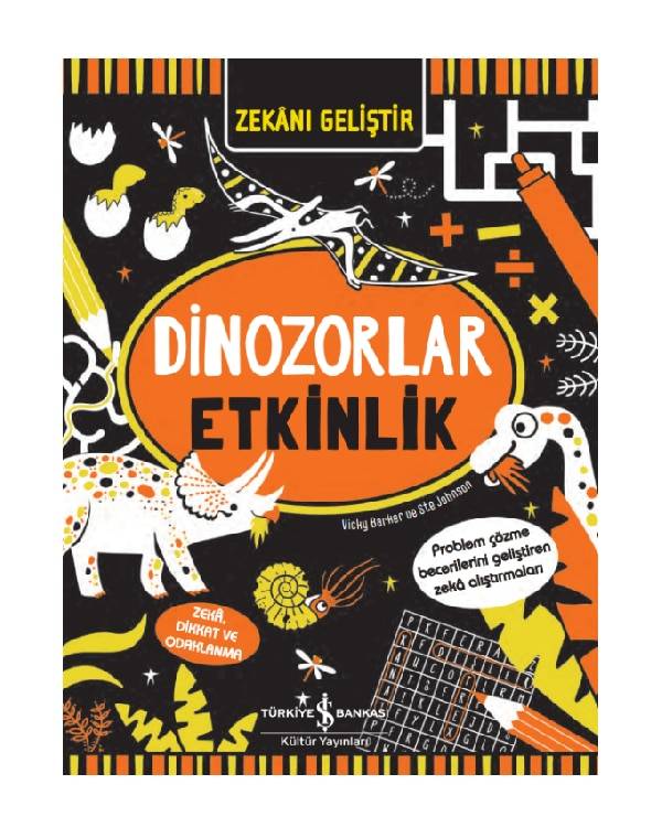Zekânı Geliştir – Dinozorlar Etkinlik kitap kapağı