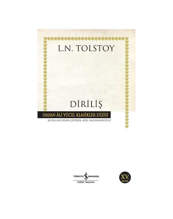 Diriliş kitap kapağı