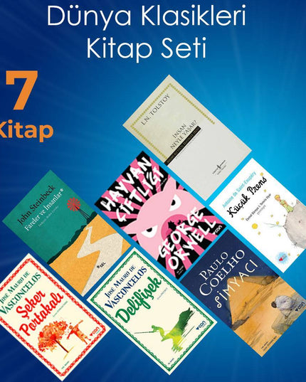 Dünya Klasikleri özel indirimli Kitap Seti - 7 Kitap kitap kapağı