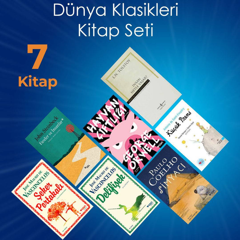 Dünya Klasikleri özel indirimli Kitap Seti - 7 Kitap kitap kapağı