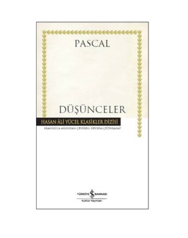 Düşünceler kitap kapağı