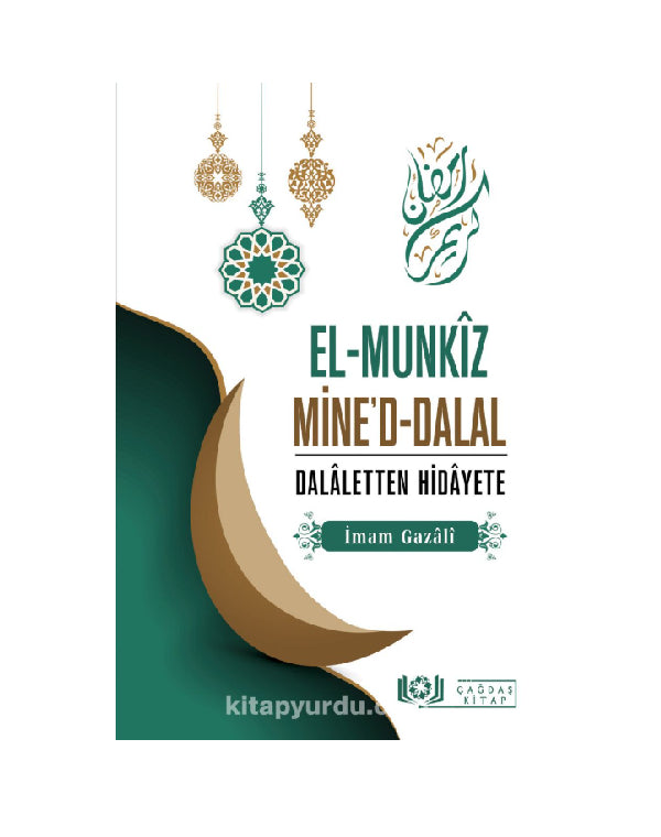 El-Munkız Mine’d-Dalal Dalaletten Hidayete kitap kapağı