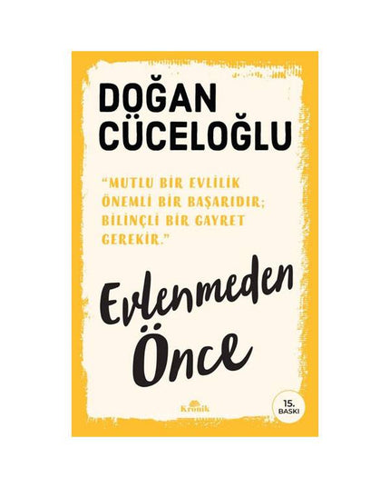 Evlenmeden Önce kitap kapağı