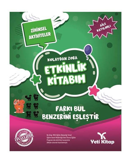 Kolaydan Zora Farkı Bul Benzerini Eşleştir Kitabım kitap kapağı