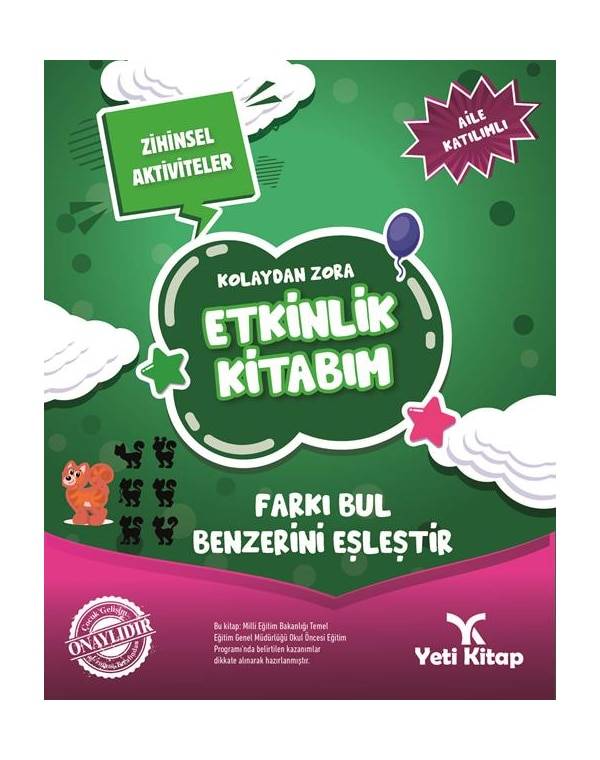 Kolaydan Zora Farkı Bul Benzerini Eşleştir Kitabım kitap kapağı