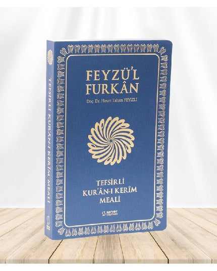 Feyzül Furkan Tefsirli Kuran-ı Kerim Meali (Sempatik Cep Boy - İnce Cilt) Mavi