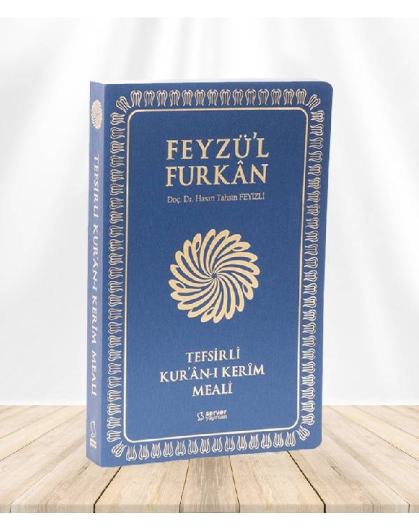 Feyzül Furkan Tefsirli Kuran-ı Kerim Meali (Sempatik Cep Boy - İnce Cilt) Mavi