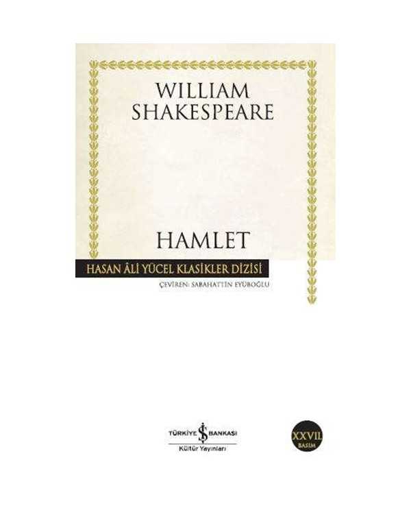 Hamlet - Hasan Ali Yücel Klasikleri kitap kapağı