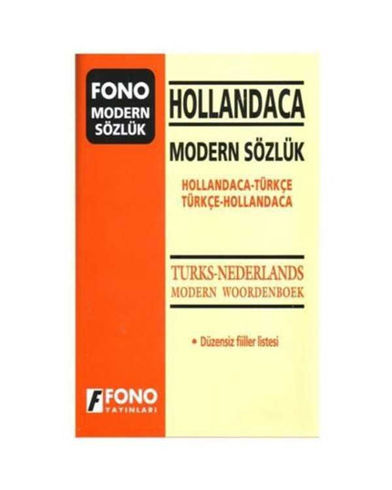 Fono Hollandaca Modern Sözlük kitap kapağı