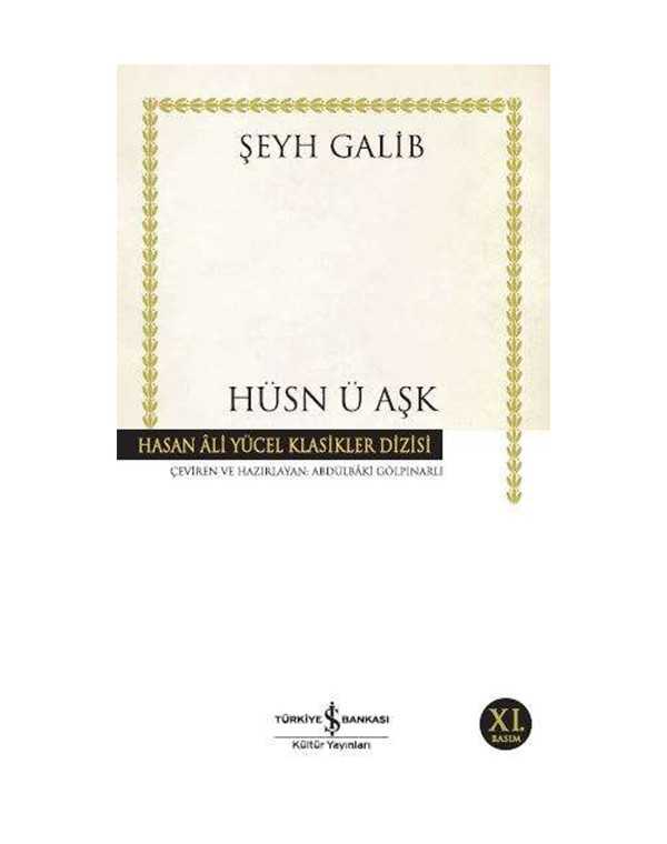 Hüsn-ü Aşk - Hasan Ali Yücel Klasikleri kitap kapağı