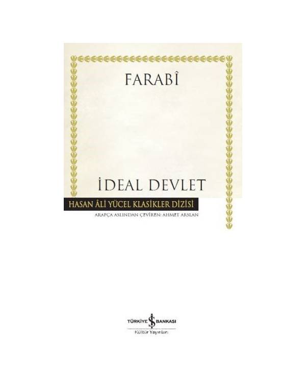 İdeal Devlet kitap kapağı