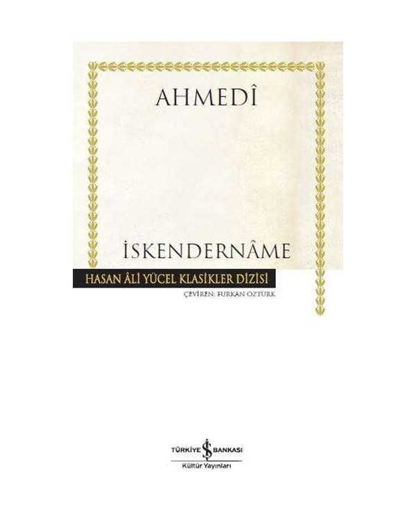 İskendername kitap kapağı