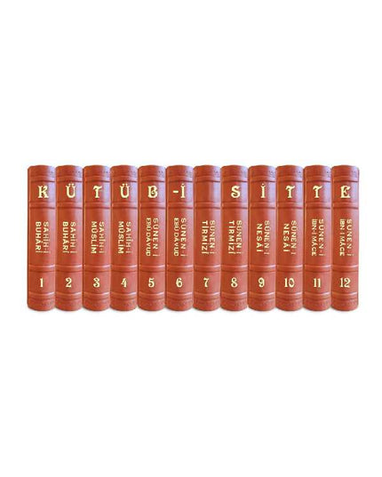 Kütüb-i Sitte  (12 Kitap Takım Termo Deri Lüx Cilt) kitap kapağı
