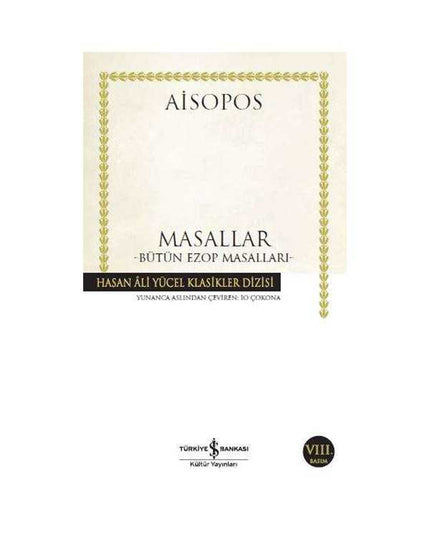 Masallar - Bütün Ezop Masalları kitap kapağı
