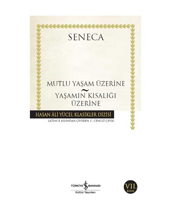 Mutlu Yaşam Üzerine - Yaşamın Kısalığı Üzerine kitap kapağı