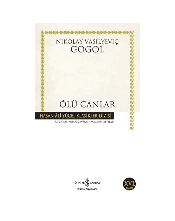 Ölü Canlar kitap kapağı