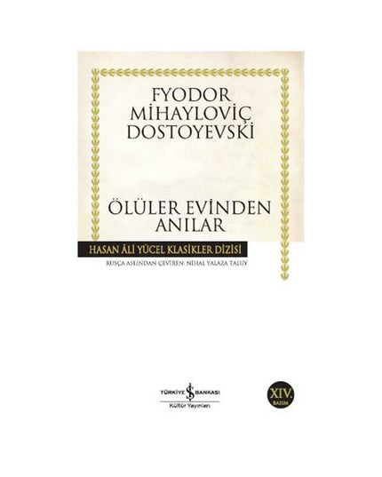 Ölüler Evinden Anılar kitap kapağı