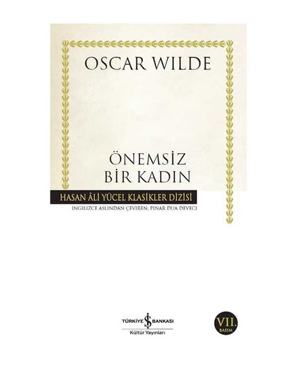 Önemsiz Bir Kadın kitap kapağı