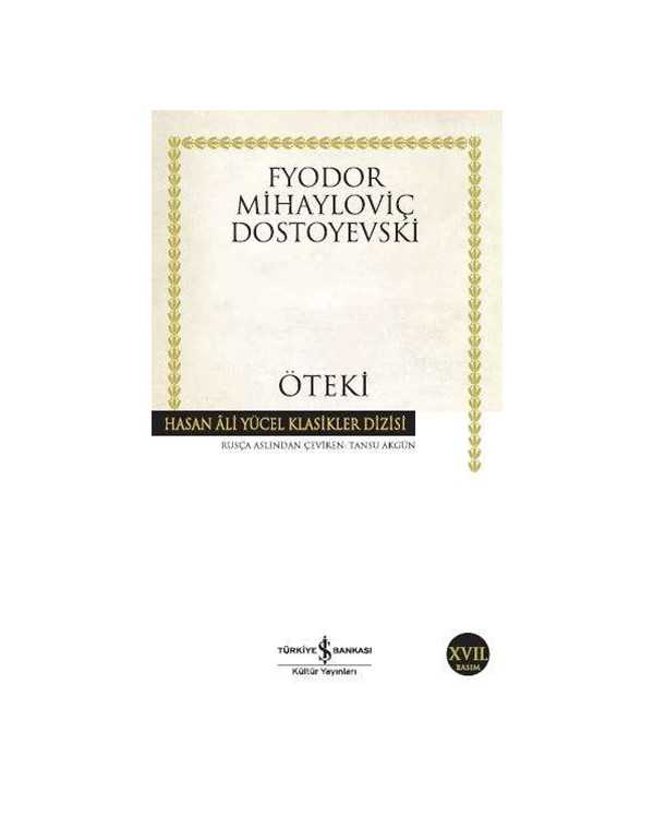 Öteki kitap kapağı