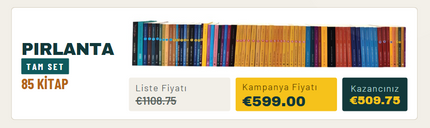 Pırlanta Eserleri - Tam Set (85 Kitap)