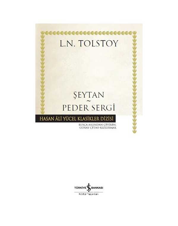 Şeytan - Peder Sergi kitap kapağı