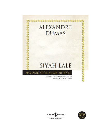 Siyah Lale kitap kapağı