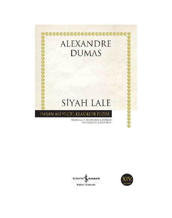 Siyah Lale kitap kapağı