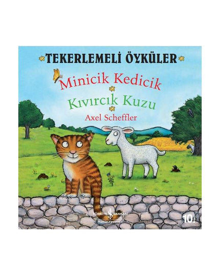 Tekerlemeli Öyküler: Minicik Kedicik Kıvırcık Kuzu - Axel Scheffler kitap kapağı