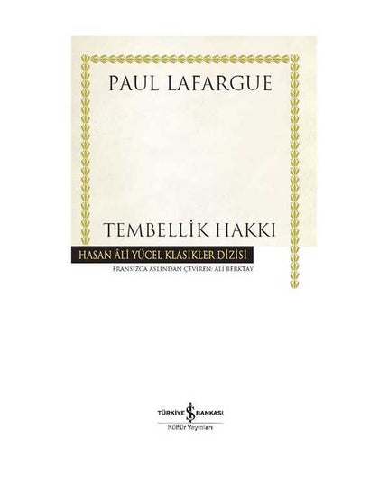 Tembellik Hakkı kitap kapağı